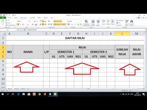 Video: Cara Membuat Tabel Excel Excel