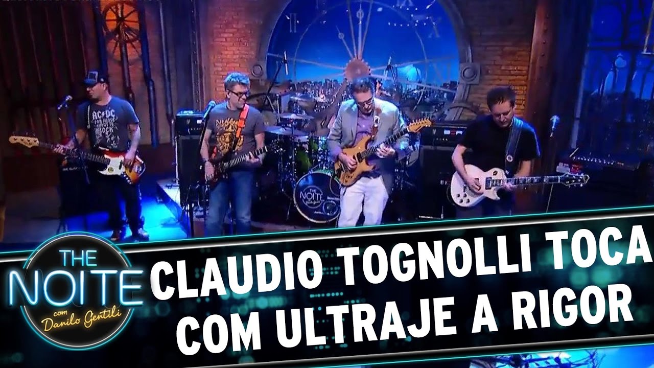 juliana salazar Claudio Tognolli toca com Ultraje A Rigor | The Noite (04/04/17)