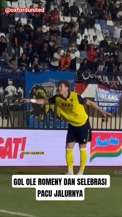 MOMENT OLE CETAK GOL INDAH DAN SELEBRASI VIRAL TARI PACU JALUR #oleromeny #oxfordunited #pacujalur