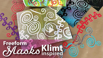 Gustav Klimt inspired Freeform Masks–Tutorial Tidbits