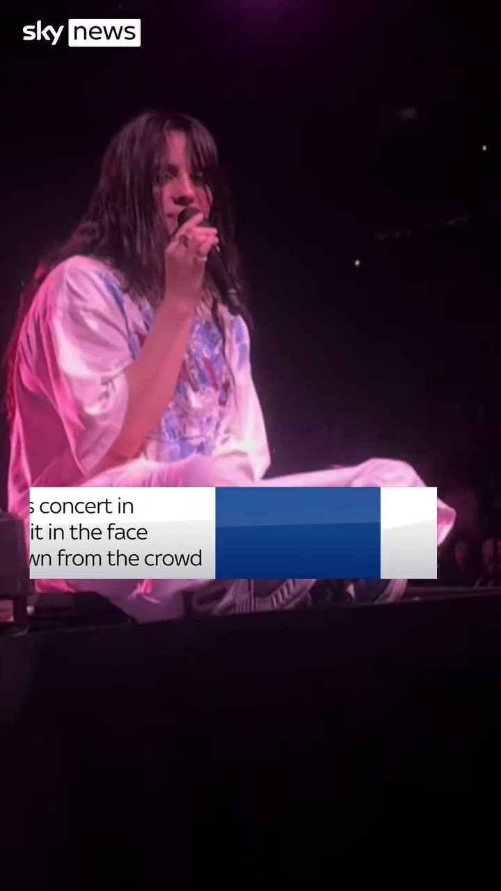 Fan throws bracelet at Billie Eilish