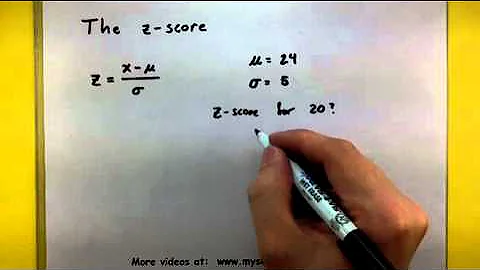 Statistics - Find the z score