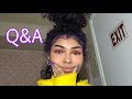 Q&A while i do my makeup + my hairs purple now