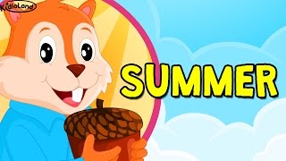 Summer season song for kids | seasons song for kids | summer weather for kids with KidloLand