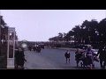 Motorcade of US President Harry Truman returns after visiting the damaged city of...HD Stock Footage