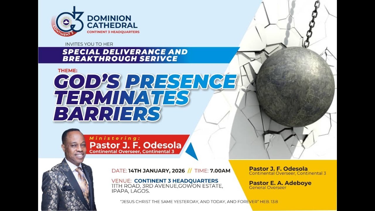 SPECIAL DELIVERANCE AND BREAKTHROUGH SERVICE || GOD'S PRESENCE TERMINATES BARRIERS