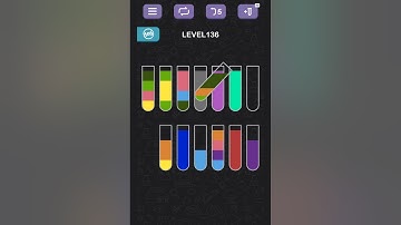 Water Sort Puzzle level 136 #games #gameandroid