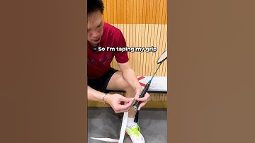 How to Wrap Your Badminton Racket Grip Like a Pro #badminton #shorts