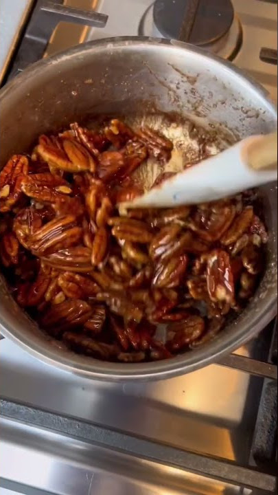 How to make maple candied pecans #candiedpecans #candy #cooking
