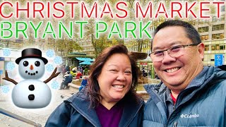 2022 Best CHRISTMAS MARKET in NEW YORK ❄ Bryant Park Winter Village
