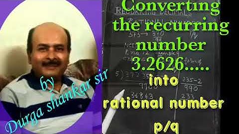 Converting the Recurring decimals into Rational number