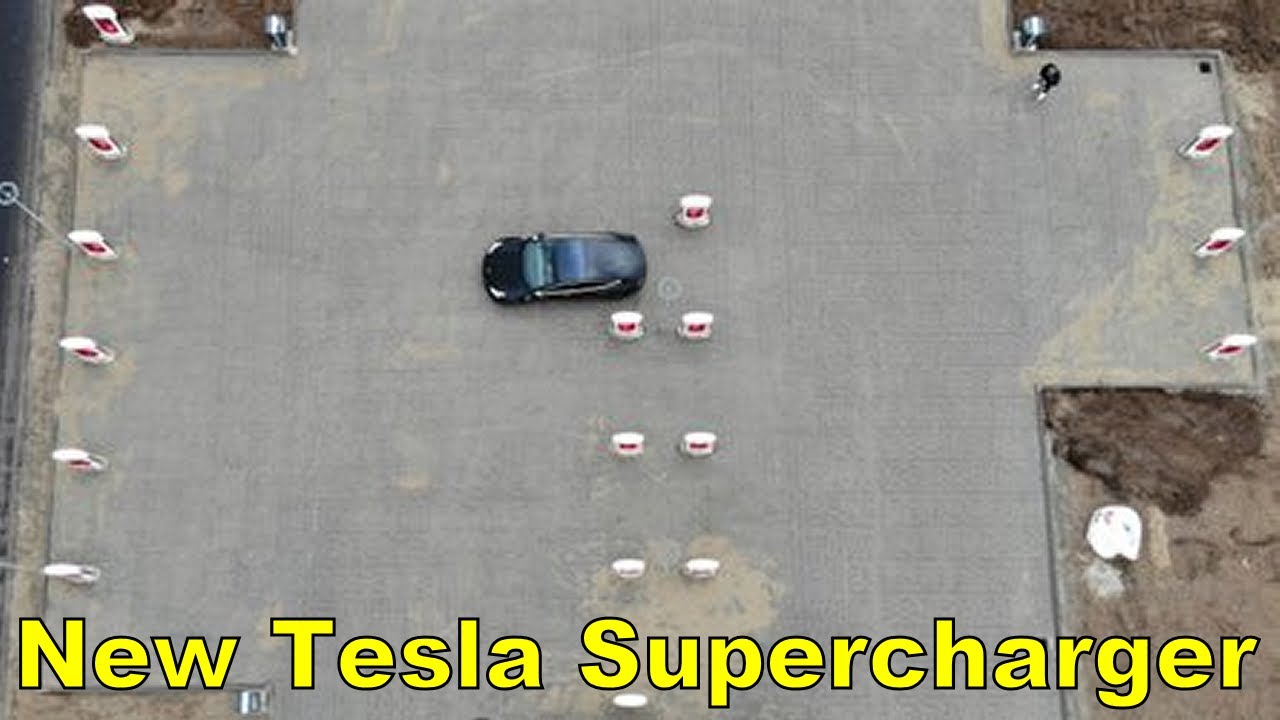 New Tesla Supercharger Lot Design Makes It Easier To Charge When Towing YouTube