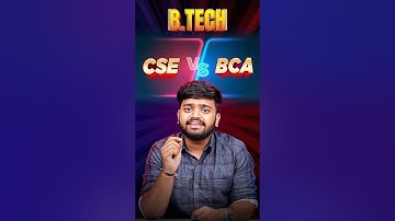BTech CSE Vs BCA: Which One is Best For You in 2025? | BTech Vs BCA | Intellipaat #Shorts