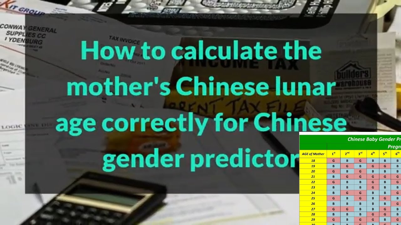 How To Calculate The Mother s Chinese Lunar Age Correctly For Chinese 
