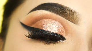 Smokey winged cut crease eye Makeup Tutorial || Simple and easy eye makeup || Shilpa