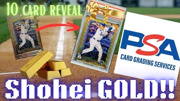 🔥PSA Grading Reveal — 10-Card Submission! HUGE Shohei Gold!🔥