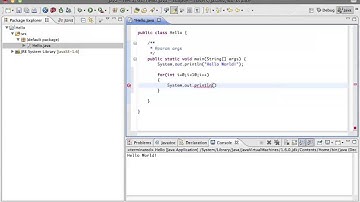 Java Hello World Eclipse Tutorial