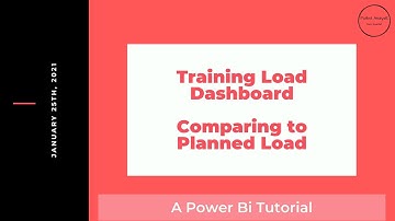 Training Load Dashboard: Comparing to Planned Load