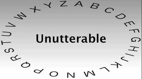 SAT Vocabulary Words and Definitions — Unutterable
