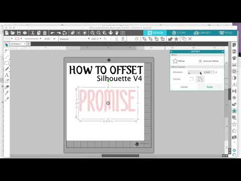 How to use the Offset Tool in Silhouette V4