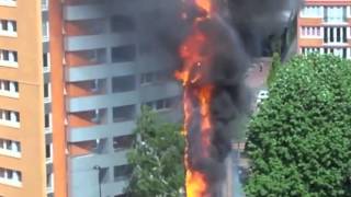 Feuerwehr Wdv-System Hochhausbrand In Roubaix F