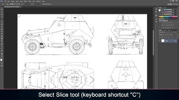 How to cut blueprints in Photoshop (2min!)