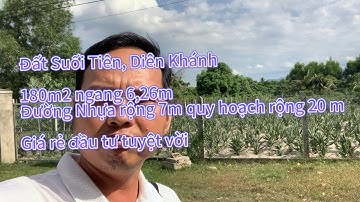 🔥🔥ĐẤT SUỐI TIÊN ,Diên Khánh MẶT ĐƯỜNG QH 20m MÀ CHỈ 7tr/m2