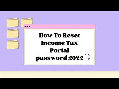 Finseva | How To Reset Income Tax Portal Password | 2022