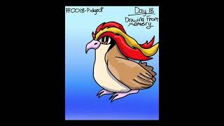Day 18 - Drawing from Memory! #pokemon #art #Pidgeot