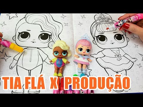 Tia Fla X Produção SUPER DESAFIO Quem Pinta Melhor Com a MÃO ESQUERDA LOL Surprise. Vocês Decidem!