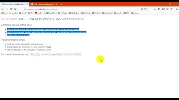 HTTP Error 500 0   ANCM In Process Handler Load Failure .net core 2.2