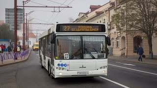 Автобус Гродно МАЗ 103.486 гос номер АК 8332-4 маршрут 15