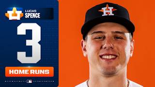 Lucas Spence is the 2nd player THIS SEASON to hit his 1st 3 MLB HR in the same game | MLB Highlights screenshot 5