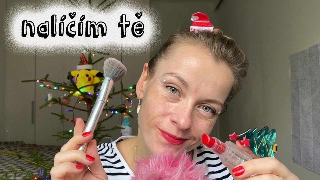 asmr cz ○○○ Nalíčím tě na vánoční večírek (roleplay)