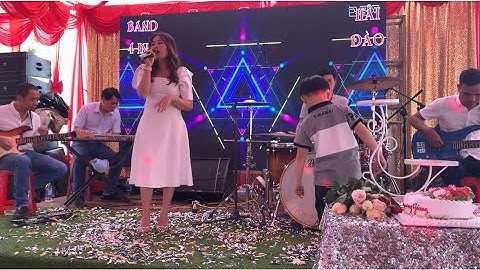 Phút Giây Hạnh Phúc| Em Gái Có Giọng Hát bay bổng thật tuyệt | Drum Thái Tuấn Nhạc Sống Đám Cưới