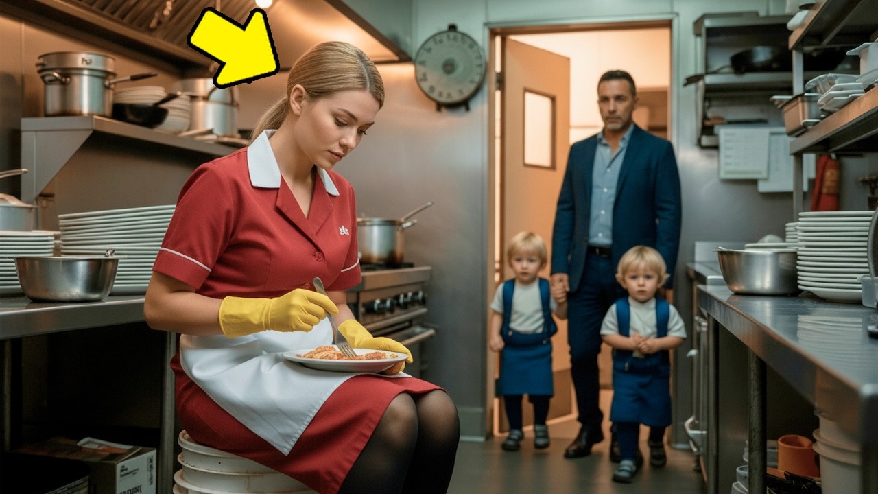 Niania jadła resztki w tajemnicy… Nie wiedząc, że milioner i jego dzieci ją obserwują…