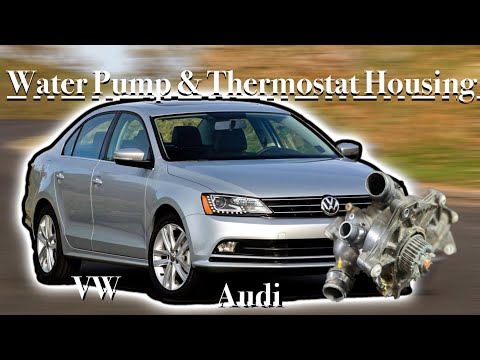 2015 VW Jetta 1.8 Water Pump, Thermostat Housing and Belt Replacement w/new bolt