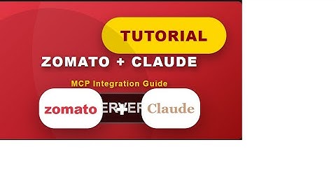 Claude MCP Integration with Zomato