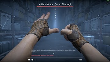 CS2 Hand Wraps Desert Shamagh Unbox (Gold)