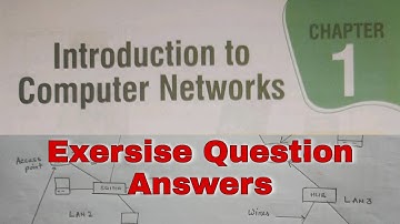 Introduction to Computer Network - Class 10 Chapter 1 Exersise Solved Answers