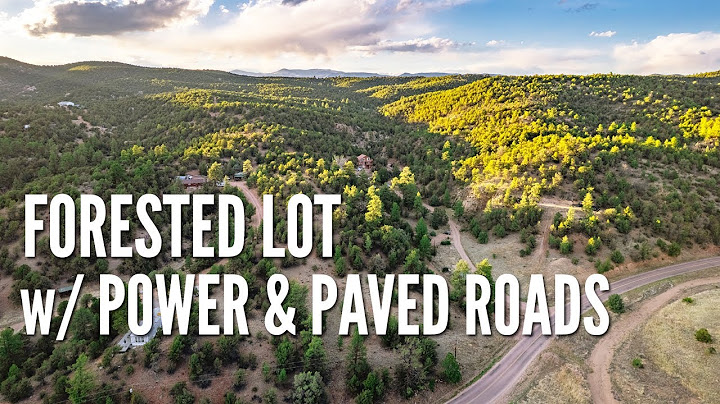 Colorado mountain land for sale with water and electricity