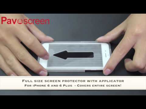 Pavoscreen for iPhone 6 & 6 Plus Full Size Glass with Applicator