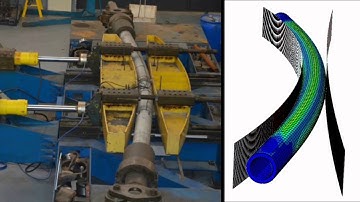 Reel-lay method simulator - Experimental x Numerical (ABAQUS)