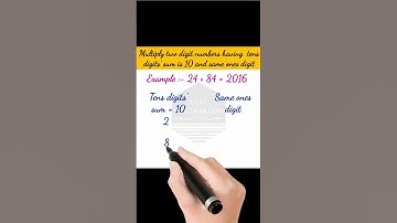 Easy 2 Digit Multiplication whose tens digit sum is 10| Easy Math Tricks | Vedic Math Tricks#shorts