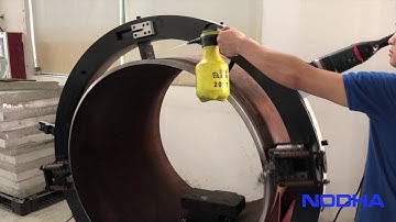 Electric 42"-48" pipe cutting and beveling machine