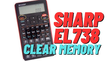 SHARP EL-738F Different memory clearing, and how to reset settings to default