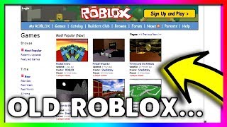 How To See The Old Roblox Website 2004 Today Youtube - old roblox roblox