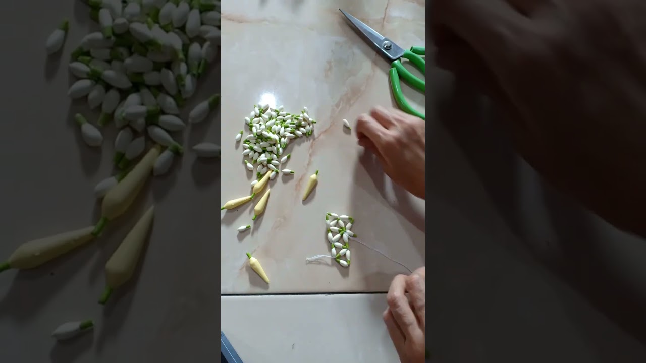 Part _1#Cara meronce melati untuk membuat Tibo Dodo Pengantin Solo Putri model kawungan