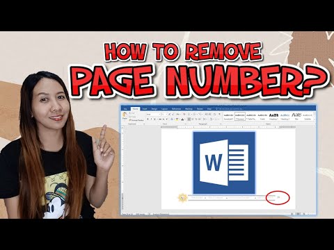 Video: Paano Alisin Ang Word Pagination