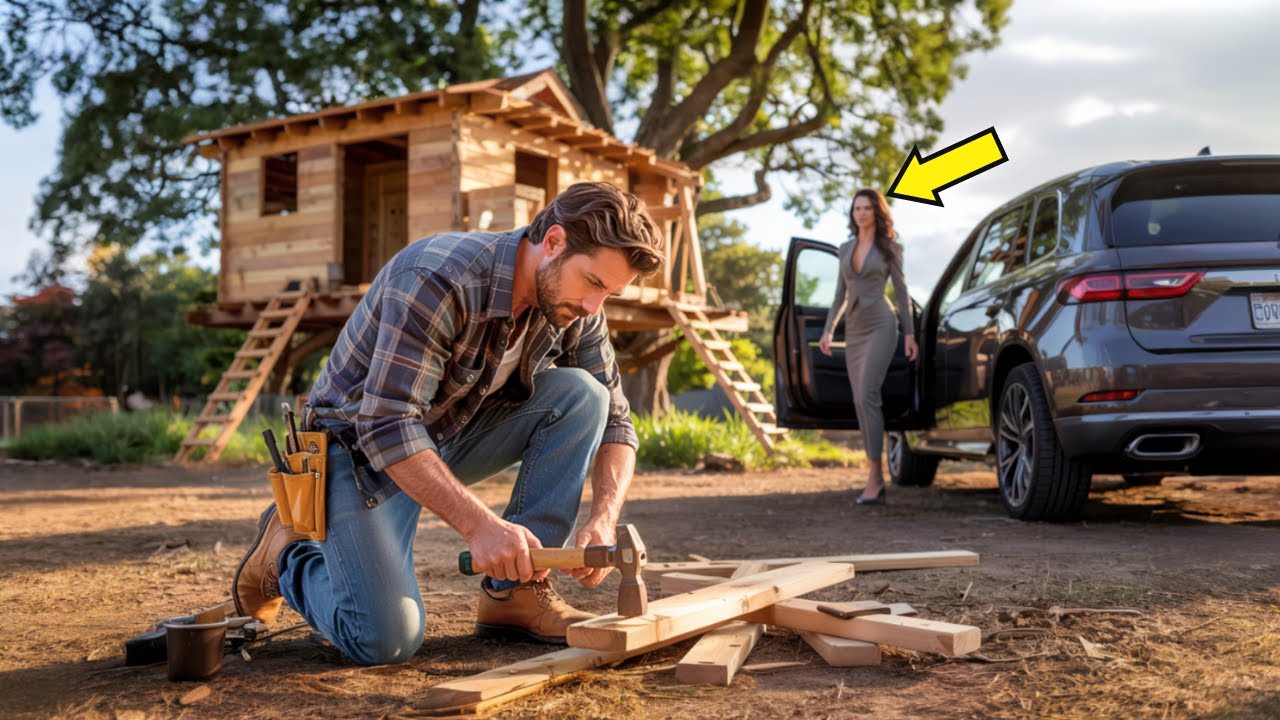 Struggling Single Dad Builds Treehouse for Kids—Billionaire Mother Makes Life-Changing Offer
